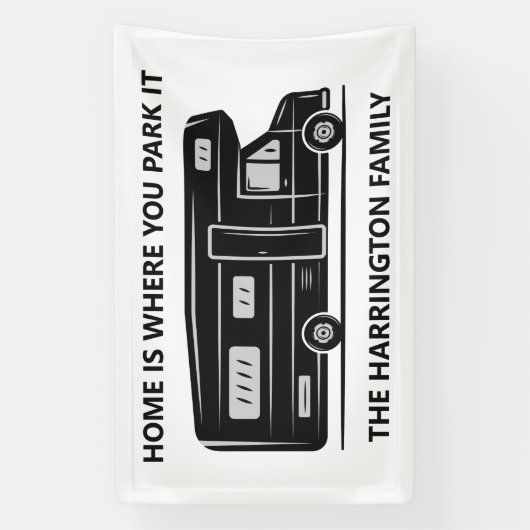 Banderoles Custom name & text Camper Van (Verticale)