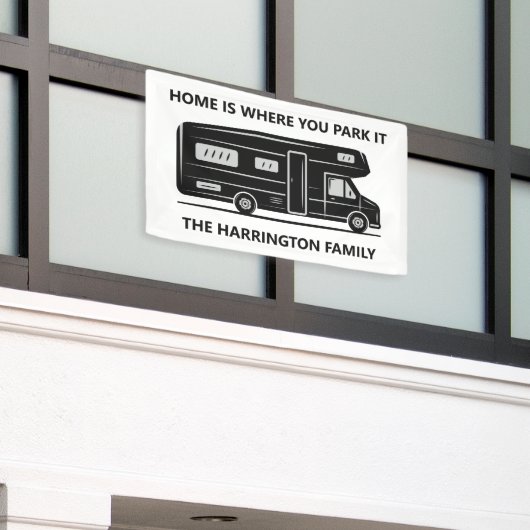 Banderoles Custom name & text Camper Van (Bâtiment extérieur)