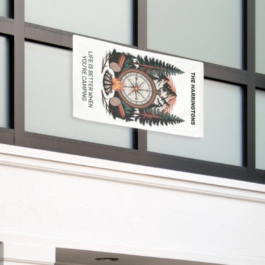 Banderoles Custom Name & Text Camping (Bâtiment extérieur)