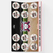 Banderoles Custom Personalized Baseball Banner Ideas Team (Vertical)