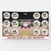 Banderoles Custom Personalized Baseball Banner Ideas Team (Horizontal)