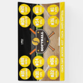 Banderoles Custom Personalized Softball Banner Ideas Team (Vertical)