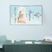 Banderoles Custom Photo Floral Christening Baptism Welcome (Salon professionnel)