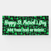 Banderoles Custom Text Irish Party St Patrick's Day Shamrock (Horizontal)
