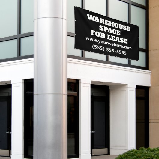 Banderoles Custom Warehouse Space Lease Banner (Bâtiment extérieur)