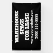 Banderoles Custom Warehouse Space Lease Banner (Verticale)