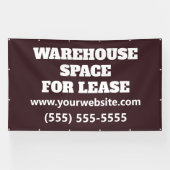 Banderoles Custom Warehouse Space Lease Banner (Horizontal)