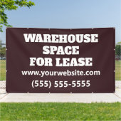Banderoles Custom Warehouse Space Lease Banner (Dehors)