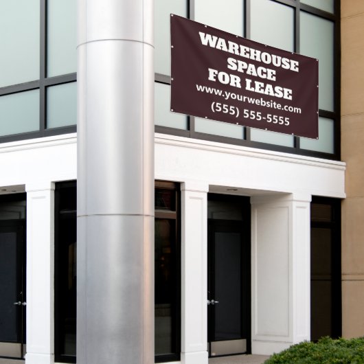 Banderoles Custom Warehouse Space Lease Banner (Bâtiment extérieur)