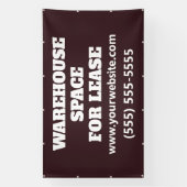 Banderoles Custom Warehouse Space Lease Banner (Verticale)