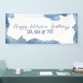 Banderoles Custom  WaterColor Banner (Salon professionnel)