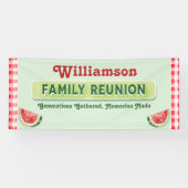 Banderoles Custom Watermelon Picnic Barbecue Family Reunion (Horizontal)
