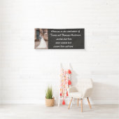 Banderoles Custom Wedding Reception (En situation)