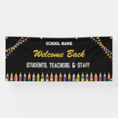 Banderoles custom welcome back to school 2025 (Horizontal)
