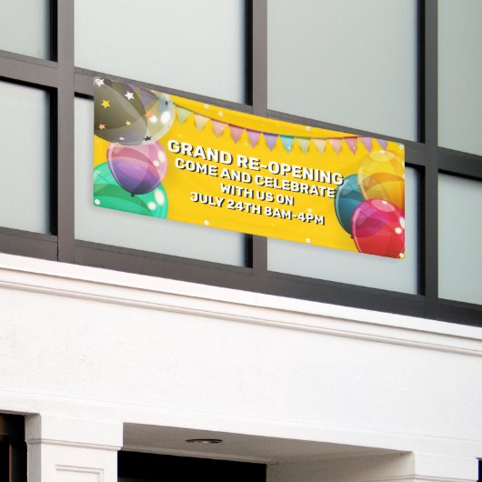 Banderoles Customiser Grand Rouverture Ballons Bunting Store (Bâtiment extérieur)
