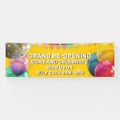 Banderoles Customiser Grand Rouverture Ballons Bunting Store (Horizontal)