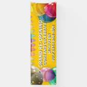 Banderoles Customiser Grand Rouverture Ballons Bunting Store (Vertical)