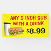 Banderoles Customiser N'Importe Quel 6 Pouces Sous Avec Un Bo (Horizontal)