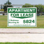 Banderoles Customize 1 2 3 Bedroom Apartments For Lease  (Insitu)