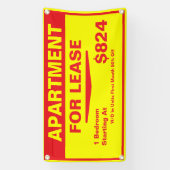 Banderoles Customize 1 2 3 Bedroom Apartments For Lease (Verticale)