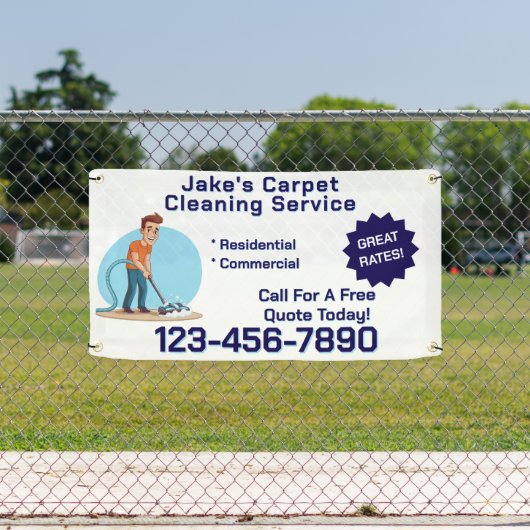 Banderoles Customize Carpet Cleaning Business Promotional  (Insitu)