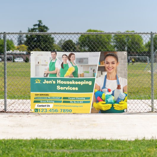 Banderoles Customize Commercial Residential Cleaning Services (Insitu)