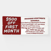 Banderoles Customize Detailed Apartments For Rent $500 Off Fi (Horizontal)