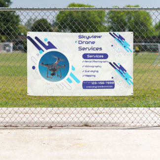 Banderoles Customize Drone Services Business Promotional 