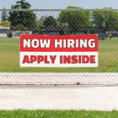 Banderoles Customize Generic Now Hiring Apply Inside (En situation)