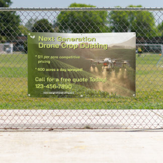 Banderoles Customize GPS Drone Crop Spraying Business Promo