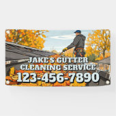 Banderoles Customize Home Gutter Cleaning Business Promo (Horizontal)