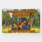 Banderoles Customize Land Clearing Mulching Service Business (Horizontal)