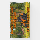 Banderoles Customize Land Clearing Mulching Service Business (Verticale)
