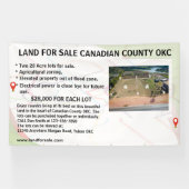 Banderoles Customize Land Lot Property For Sale Logo Agent (Horizontal)