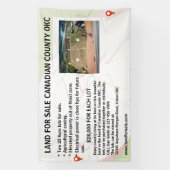 Banderoles Customize Land Lot Property For Sale Logo Agent (Verticale)