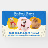 Banderoles Customize Mobile Pet Grooming Promotional Fence (Horizontal)