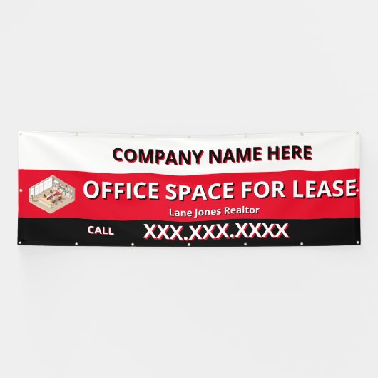 Banderoles Customize Retail Space For Lease Company Logo Bui (Horizontal)