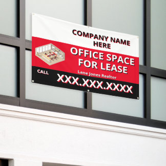 Banderoles Customize Retail Space For Lease Company Logo Buil