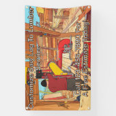 Banderoles Customize Saw Log To Lumber Service Sign Banner (Verticale)