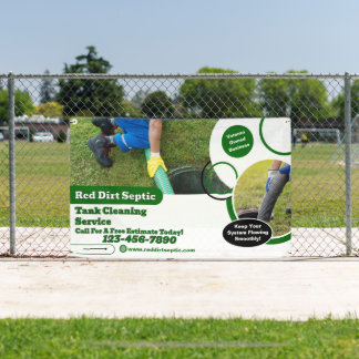 Banderoles Customize Septic Tank Cleaning Service Detailed 