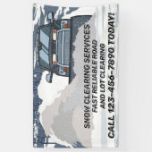 Banderoles Customize Snow Clearing Plow Business (Vertical)