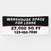 Banderoles Customize Warehouse Space For Lease Business (Horizontal)