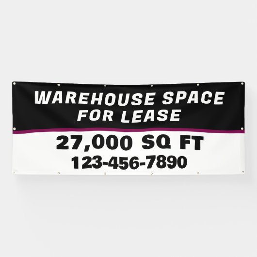 Banderoles Customize Warehouse Space For Lease Business (Horizontal)
