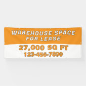 Banderoles Customize Warehouse Space For Lease Business (Horizontal)