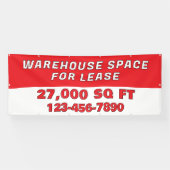 Banderoles Customize Warehouse Space For Lease Business (Horizontal)