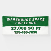 Banderoles Customize Warehouse Space For Lease Business (Horizontal)