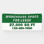 Banderoles Customize Warehouse Space For Lease Business (Horizontal)