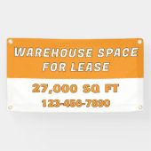 Banderoles Customize Warehouse Space For Lease Business (Horizontal)