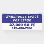 Banderoles Customize Warehouse Space For Lease Business (Horizontal)