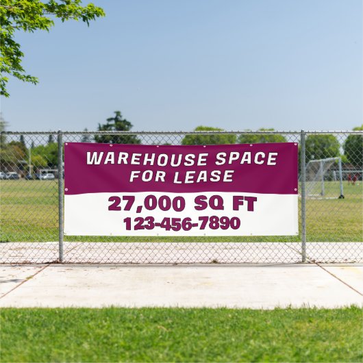 Banderoles Customize Warehouse Space For Lease Business (Insitu)